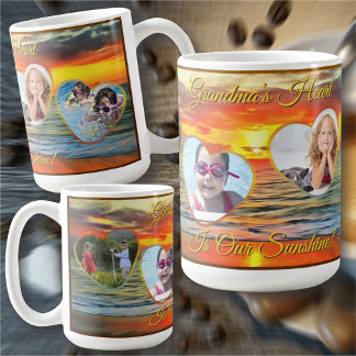 Grandma's Heart is Our Sunshine 1738 コーヒーマグカップ