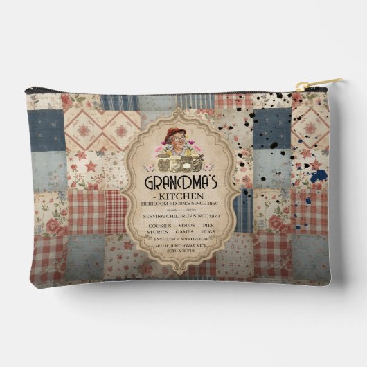 Grandma's Kitchen™ 伝承レシピ アクセサリーポーチ (裏面)