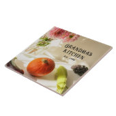 Grandma's Kitchen Personalized Ceramic Tile Gift タイル (側面)