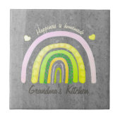 Grandma's Kitchen Rainbow 'Happiness is Homemade'  タイル (正面)