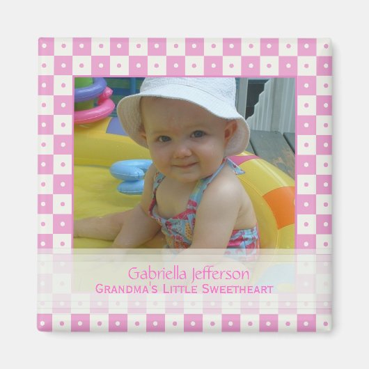Grandmas Little Sweetheart:写真 マグネット (正面)