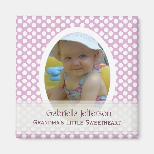 Grandmas Little Sweetheart:写真 マグネット (正面)