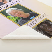 Grandma's Love Family & Pet Tribute シェルパブランケット (3/4)
