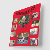 Grandma's Love Square Wall Clock スクエア壁時計 (傾斜)