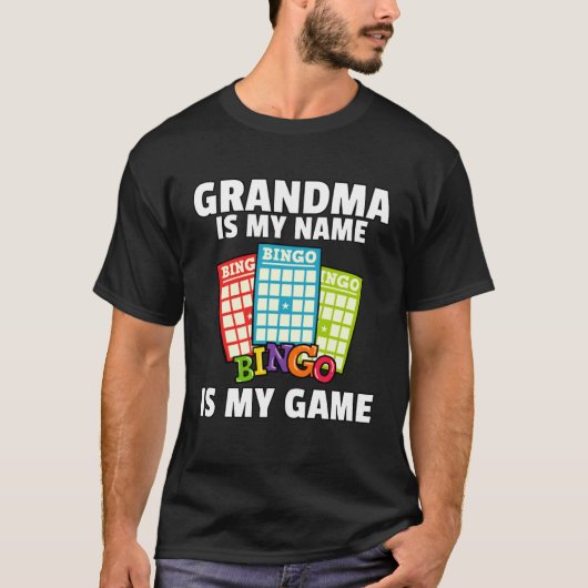 Grandmas Lucky Bingo  Player  Love Caller Card Tシャツ (正面)
