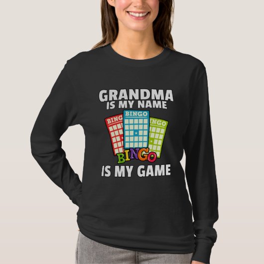 Grandmas Lucky Bingo  Player  Love Caller Card Tシャツ (正面)