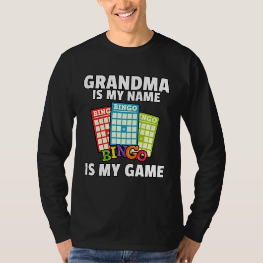 Grandmas Lucky Bingo  Player  Love Caller Card Tシャツ (正面)