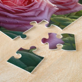 Grandma's Rose Garden Calico Cat & Floral Scene ジグソーパズル (側面)