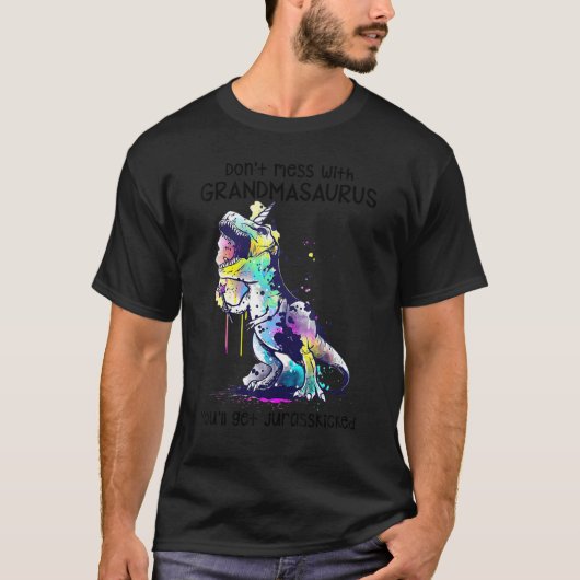 GrandmasaurusレックスJurasskで混乱しない Tシャツ (正面)