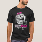 Grandmasaurus T Rex Dinosaur Grandma Saurus Mother Tシャツ (正面)