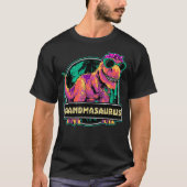 Grandmasaurus T rex Grandma Saurus Dinosaur Tシャツ (正面)