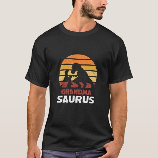 Grandmasaurus T T Rex Grandma Saurus Dinosaur Tシャツ (正面)