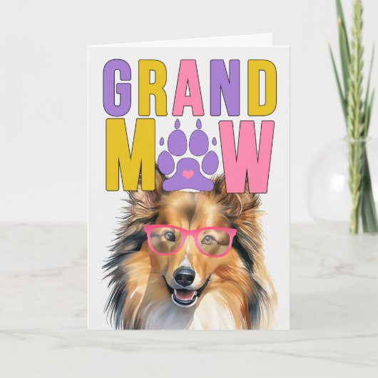 GrandMAWシェトランドグランドDOG祖父母の日 シーズンカード (正面)