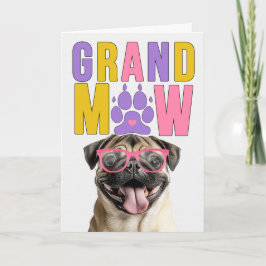 GrandMAW Pug GrandDOG Grandparents Day シーズンカード