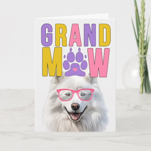 GrandMAW Samoyed GrandDOG祖父母の日 シーズンカード (正面)