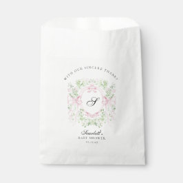 Grandmelenial Botanical Monogram Baby Shower  フェイバーバッグ