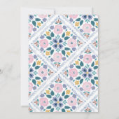 Grandmillenial Floral Pattern Wedding 招待状 (裏面)