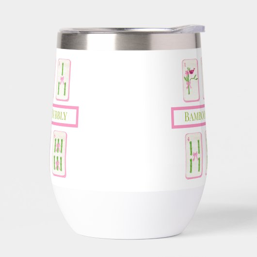 Grandmillennial Coquette Bamboos & Bubbly Mahjong (左面)