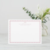 Grandmillennial Floral Nursery Stationery card 招待状 (スタンド正面)