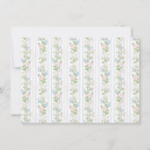 Grandmillennial Floral Nursery Stationery card 招待状 (裏面)