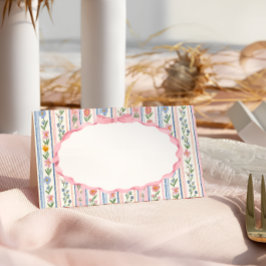 Grandmillennial Floral Place Card プレイスカード