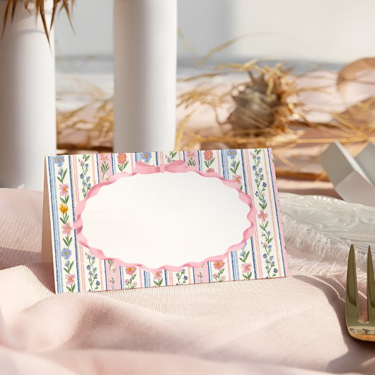 Grandmillennial Floral Place Card プレイスカード