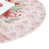 Grandmillennial Holiday Crest | Christmas Monogram カッティングボード (角)