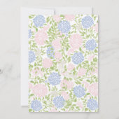 Grandmillennial pink  Bear baby shower invite 招待状 (裏面)