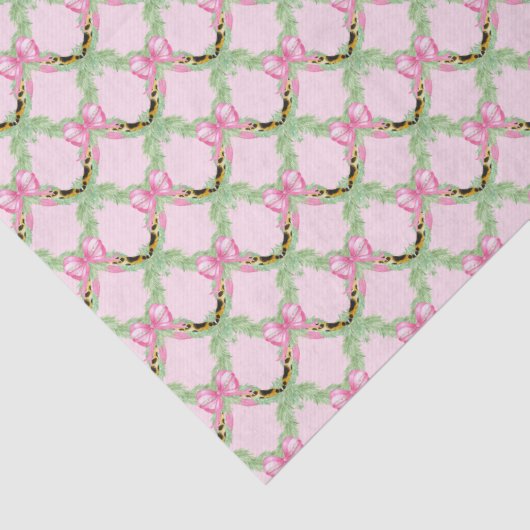 Grandmillennial Swag with Pink Bow 薄葉紙 (詳細)