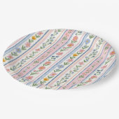 Grandmillennial Vintage Baby Shower ペーパープレート (アングル)