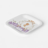 Grandmillennial Wisteria Baby Shower  ペーパープレート (傾斜あり)