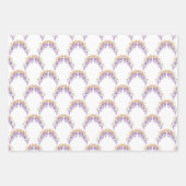 Grandmillennial Wisteria Baby Shower ラッピングペーパーシート (正面3)