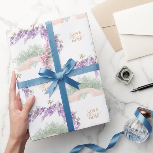 Grandmillennial Wisteria Baby Shower  ラッピングペーパー (ギフト)