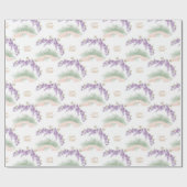 Grandmillennial Wisteria Baby Shower  ラッピングペーパー (フラット)