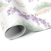 Grandmillennial Wisteria Baby Shower  ラッピングペーパー (ロールコーナー)