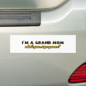 Grandmomのデザイン バンパーステッカー (車上)
