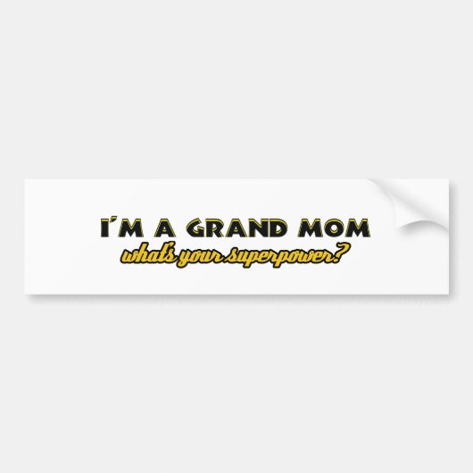 Grandmomのデザイン バンパーステッカー (正面)