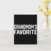 Grandmom’s Favorite Funny Grandparent Granhild Vin カード (黄色い花)