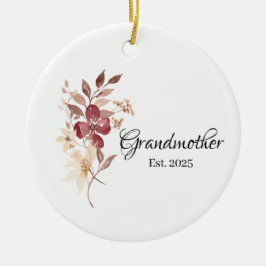 Grandmother Est. Year セラミックオーナメント