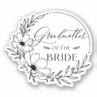 grandmother of bride シール