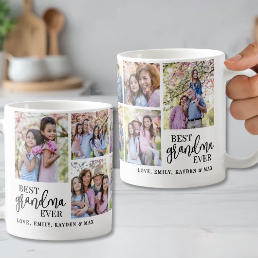 Grandmother Photo Collage コーヒーマグカップ