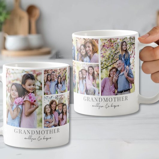 Grandmother Photo Collage コーヒーマグカップ