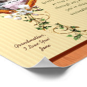 Grandmother's Love Lily 8x10 Personalized Print ポスター (角)