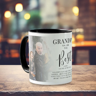 'GRANDPA'あなた最高の'の写真,名前&引用文 マグカップ