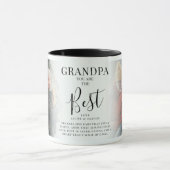 'GRANDPA'あなた最高の'の写真,名前&引用文 マグカップ (中央)