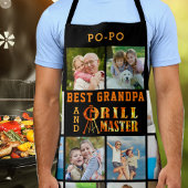 GRANDPAと最高のGRILL MASTER 16フォトコラージュ エプロン