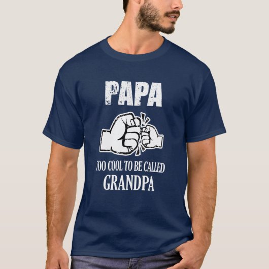 Grandpaのおもしろいなワイシャツと呼ばれるべき余りにパパのカッコいい Tシャツ (正面)