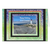 Grandpaの写真素晴らし誕生日カード (正面横)