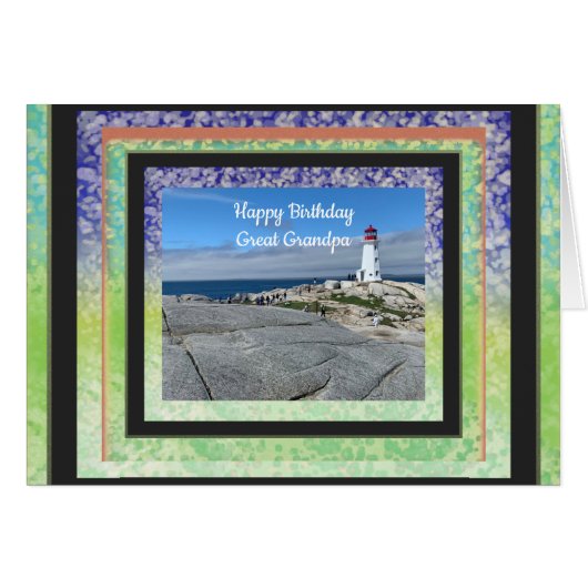 Grandpaの写真素晴らし誕生日カード (正面横)