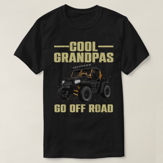 GrandpaカッコいいパパSxSオフロードUTV用サイドバイサイド Tシャツ (デザイン正面)